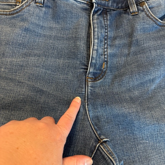 Lands’ End Denim Jeans Women’s Size 18 Inseam 30” Straight Leg High Rise - Picture 11 of 15